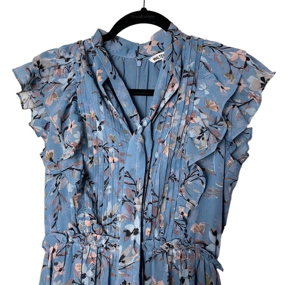 Walter Baker Jayda Ruffled Floral High-low Dress Size 2 - Picture 3 of 16